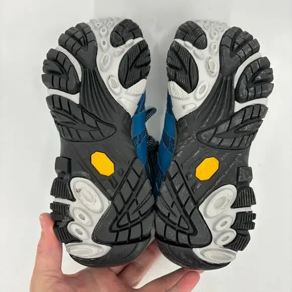 Merrell Sneakers Hiking Trail Shoes Womens Size 7 Mykons Blue Moab 2 Lace Up - Picture 10 of 10